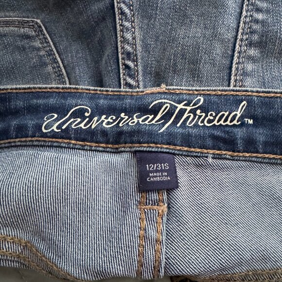 NWT Universal Thread Medium Blue Mid-Rise Skinny Jeans Size 12 Short - Picture 11 of 11